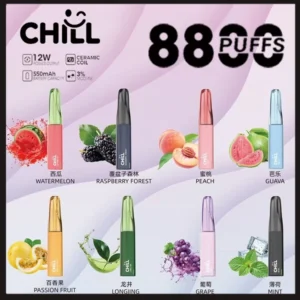 10種口味｜鴨嘴獸CHILL 8800口一次性電子菸 8ml大容量煙油